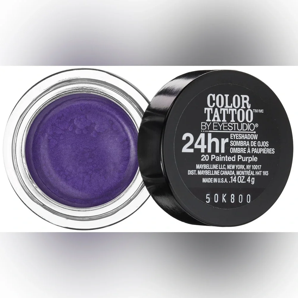 Maybelline Color Tattoo 24 Hour Eyeshadow 20 Painted Purple New Sealed